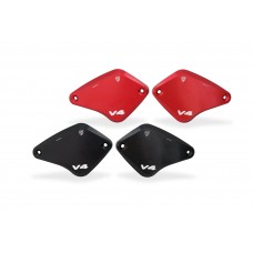 CNC Racing 'Touch Bicolor' Front Brake & Clutch Reservoir Caps for Ducati Diavel V4
